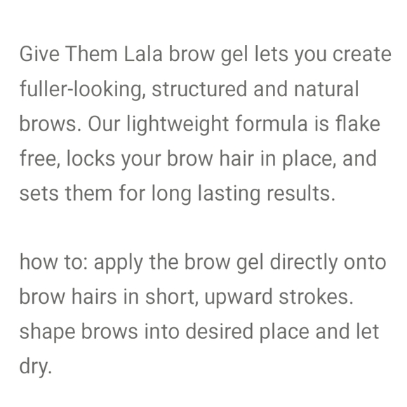 🤨 Give Them LaLa Clear Brow Gel - Picture 9 of 10